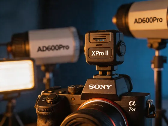 Godox X-system trigger paired with studio strobes